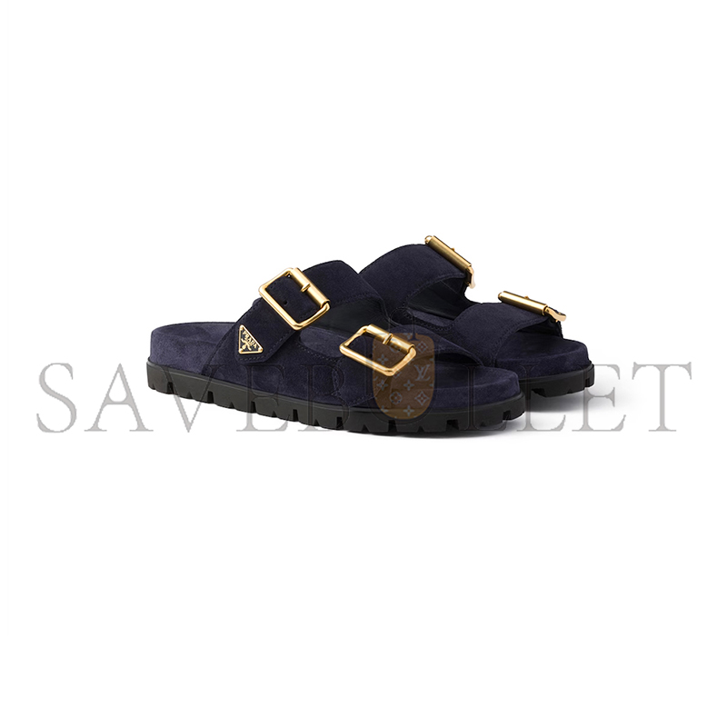 Pra*a suede strap slides 1xx692